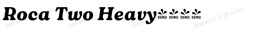 Roca Two Heavy字体转换